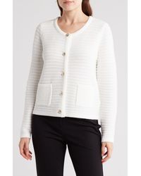 Nanette Lepore - Cable Knit Cardigan - Lyst