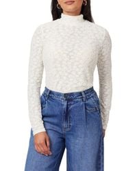 Scotch & Soda - Long Sleeve Turtleneck Top - Lyst