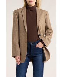 Rag & Bone - Odessa Plaid Wool Blend Blazer - Lyst