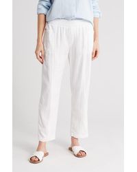Caslon - Pull-On Linen Blend Crop Pants - Lyst