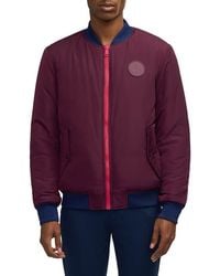 Scotch & Soda - Evlon Reversible Faux Shearling Bomber Jacket - Lyst