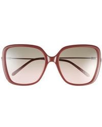 Chloé - 57Mm Square Sunglasses - Lyst