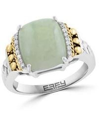 Effy - Jade & Diamond Ring - Lyst