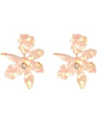 Tasha - Crystal Resin Flower Drop Earrings - Lyst