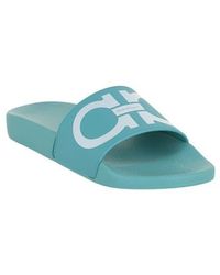 Ferragamo - Groovy Gancini Slide Sandal - Lyst
