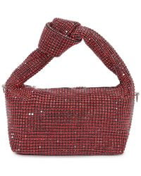 BERNESS - Knotted Handle Rhinestone Bag - Lyst