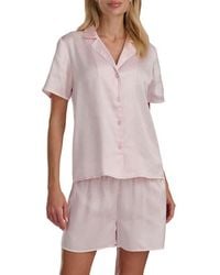 Splendid - Satin Notch Collar & Boxer Pajamas - Lyst