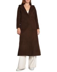 Belle & Bloom - Walk My Way Wool Blend Hooded Coat - Lyst