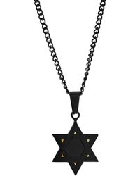 Black Jack Jewelry - Star Of David Pendant Necklace - Lyst