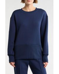NYDJ - Scuba Fleece Crewneck Sweatshirt - Lyst