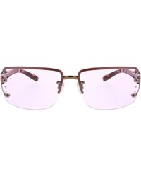 BCBGMAXAZRIA - 66mm Y2k Rimless Rectangle Sunglasses - Lyst