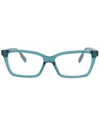 McQueen - 53Mm Rectangular Optical Glasses - Lyst