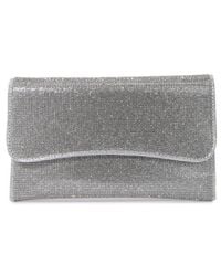 BERNESS - Rhinestone Envelope Clutch - Lyst