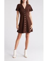 Madewell - Kathy Retro Short Sleeve Mini Shirtdress - Lyst