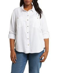 Sanctuary - Long Sleeve ® Lyocell Button-up Shirt - Lyst