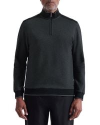 Bugatchi - Mélange Quarter Zip Top - Lyst