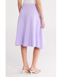 Go Couture - Flared Midi Skirt - Lyst