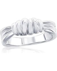 Simona - Textured Ring - Lyst