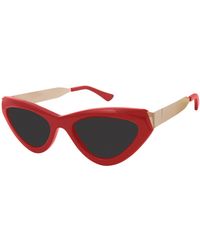 True Religion 51mm Cat Eye Sunglasses In Red At Nordstrom Rack