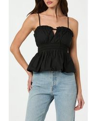 Astr - Bubble Hem Prairie Peplum Camisole - Lyst