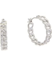 Juvell - Curb Chain Hoop Earrings - Lyst