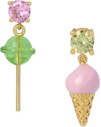 Kurt Geiger - Ice Cream Pop Mismatched Earrings - Lyst