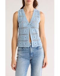 Design History - Granny Square Crochet Sweater Vest - Lyst