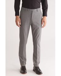 Calvin Klein - Slim Fit Flat Front Dress Pants - Lyst