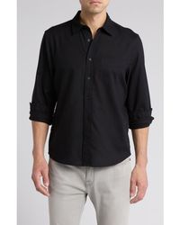 14th & Union - Solid Linen & Cotton Button-Up Shirt - Lyst