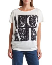 Go Couture - Print Dolman Sleeve T-shirt - Lyst