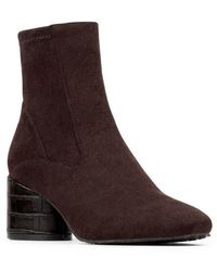 Donald J Pliner - Block Heel Leather Bootie - Lyst