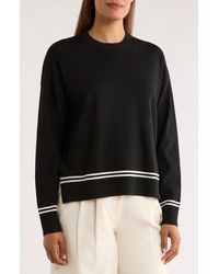 Nordstrom Rack - Tipped Crewneck Sweater - Lyst
