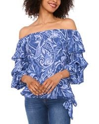 Cece - Off The Shoulder Lantern Sleeve Top - Lyst