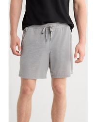 90 Degrees - Heathered Mesh Active Shorts - Lyst