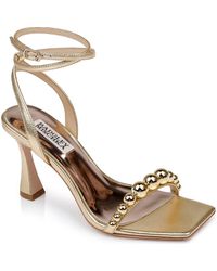 Badgley Mischka - Cailey Ankle Strap Metallic Sandal - Lyst
