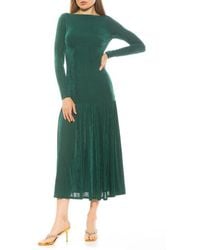 Alexia Admor - Khaite Long Sleeve Midi Dress - Lyst