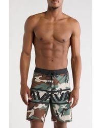 RVCA - Va Camo Swim Trunks - Lyst