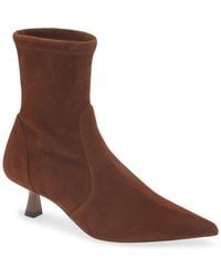 Stuart Weitzman - Stuart Supersculpt Pointy Toe Bootie 50 - Lyst