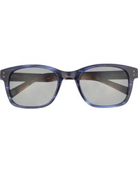 Ted Baker - 56Mm Polarized Rectangular Sunglasses - Lyst