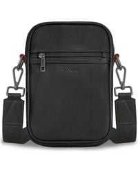 CHAMPS - Onyx Leather Vertical Crossbody Bag - Lyst