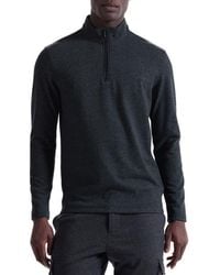 Bugatchi - Houndstooth Patern Quarter Zip Top - Lyst