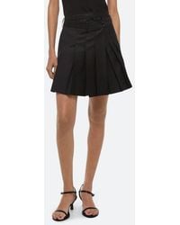 Helmut Lang - Pleated Wool Skort - Lyst