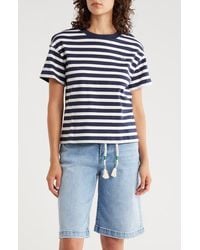 Scotch & Soda - Boxy Yarn Dye Stripe T-Shirt - Lyst