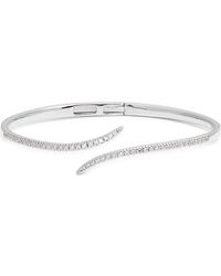 Nordstrom - Cubic Zirconia Bypass Cuff Bracelet - Lyst