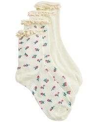 Stems - Flora Assorted 2-Pack Cotton Blend Crew Socks - Lyst
