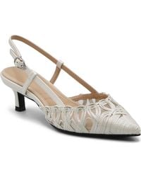 Adrienne Vittadini - Sensation Kitten Heel Slingback Pump - Lyst