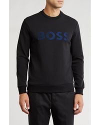 BOSS - Salbo Crewneck Sweatshirt - Lyst