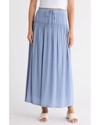 Bobeau - Ruffle Edge Maxi Skirt - Lyst