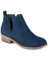 Journee Collection - Rimi Split Side Ankle Booties - Lyst