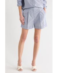 Twp - Cisco Pleated Front Cotton Shorts - Lyst